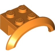 Lego auto blatník 4x2 1/2 x1, oranžová (4653731)